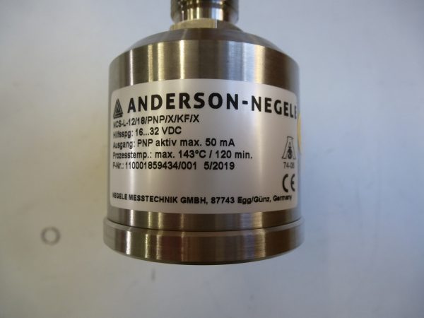Füllstandssensor  NCS-L-12/18/PNP/X/KF/X  16…32 VDC, PNP 50 MA, MAX. 143C\120 MIN  Anderson NEGELE(16) 7012.00010-LK18 NCS-L-12/1